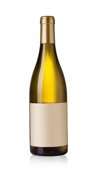  white wine bottle with blank labels