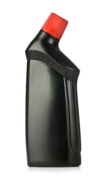 object on white - plastic bottle close up