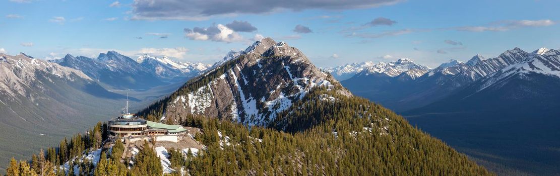 Sulphur Mountain in Banff National Park. Alberta, Canada.
