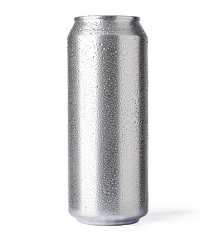 beer can isolated on white background with clipping path