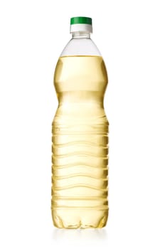 bottle of oil, isolated on white with clipping path