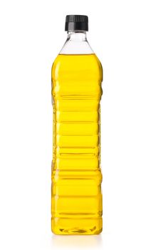 Olive oil bottle on white (includes clipping path)