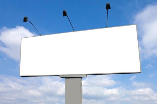 Empty Billboard (Road Sign)with Clear Sky