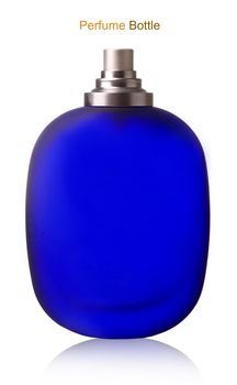 beautiful bottle of perfume on a white background