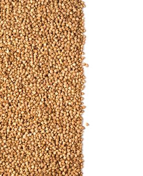 Buckwheat on a white background with clipping path