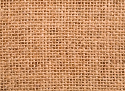 Closeup of a burlap texture