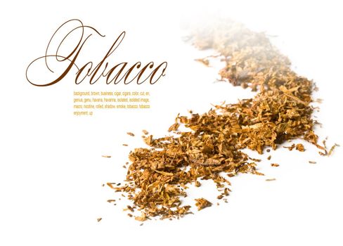 view of a mound of pipe tobacco.