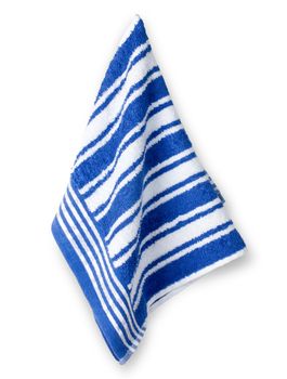 Kitchen towel isolated on white background, clipping path included