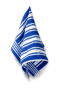 Kitchen towel isolated on white background, clipping path included