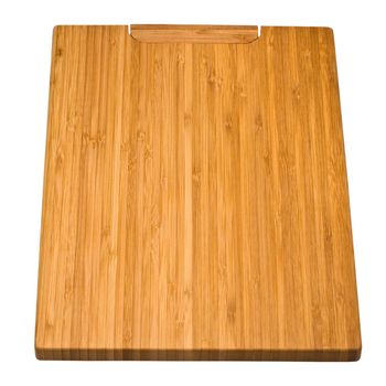 kitchen bamboo cutting board isolated on a white background