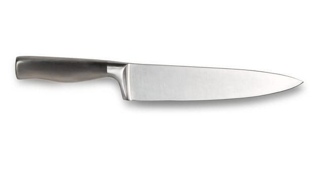 kitchen knife on a white background.clipping  path