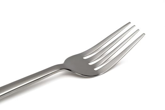 Fork isolated. Kitchen accessories close up.clipping path