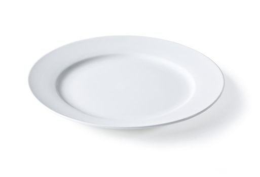 Empty plate isolated on a white background, with clip[ping path