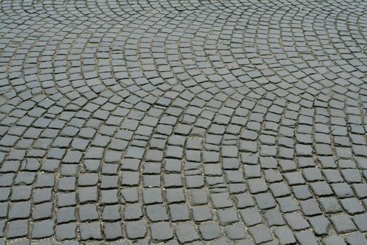 the old pavement stones in neutral tones