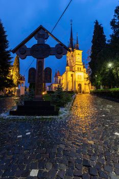 St. Nicholas Church in Brasov. Brasov, Brasov County, Romania.