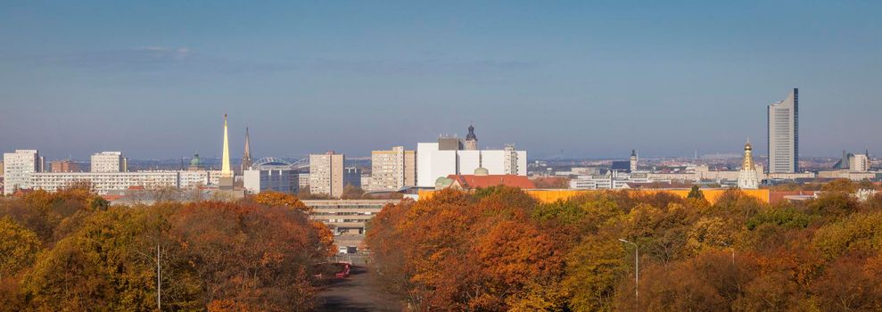 Panorama of Leipzig. Leipzig, Saxony, Germany.