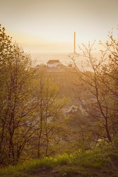 Brasov at sunrise. Brasov, Brasov County, Romania.