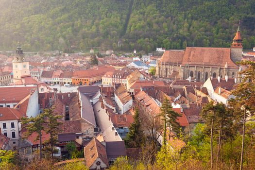 Architecture of Brasov. Brasov, Brasov County, Romania.
