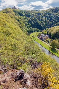 Sauer River in Bourscheid. Bourscheid, Luxembourg.