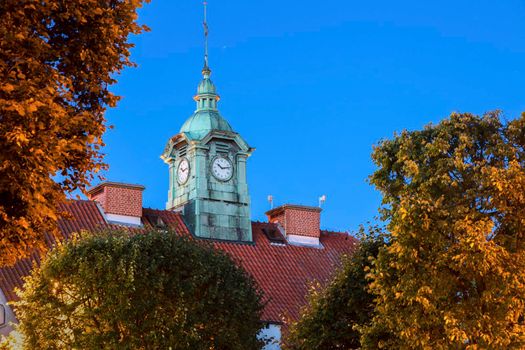 Mragowo Town Hall. Mragowo, Warmian-Masurian, Poland.