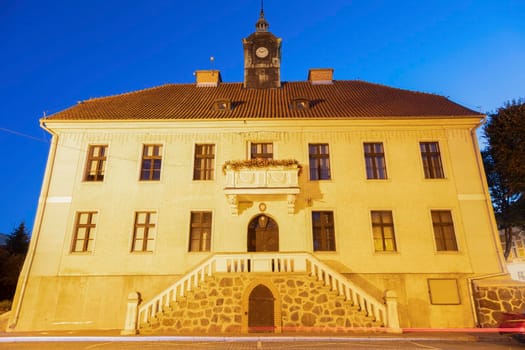 Mragowo Town Hall. Mragowo, Warmian-Masurian, Poland.