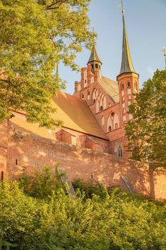 Basilica in Frombork. Frombork, Warmian-Masurian, Poland.