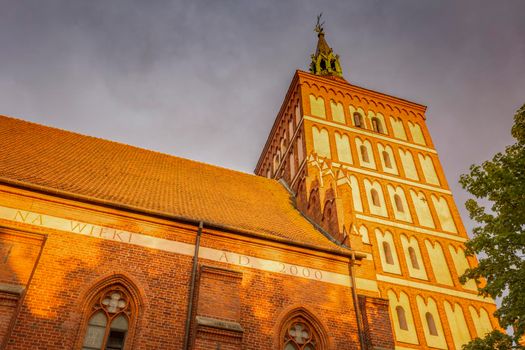 St. Jacob Basilica in Olsztyn. Olsztyn, Warmian-Masurian, Poland.