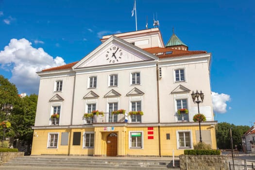 City Hall in Pultusk. Pultusk, Masovia, Poland.