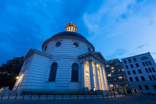 Holy Trinity Church in Warsaw. Warsaw, Masovia, Poland.
