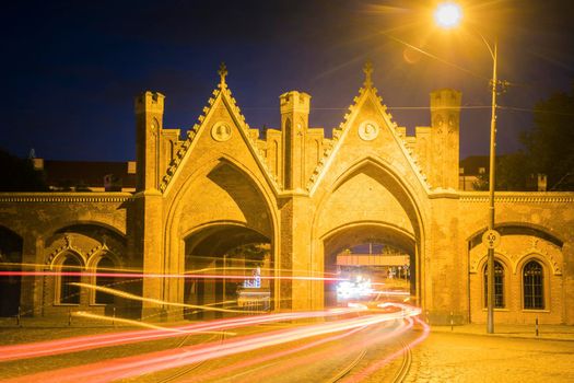 Brandenburg Gate in Kaliningrad. Kaliningrad, Kaliningrad Oblast, Russia.