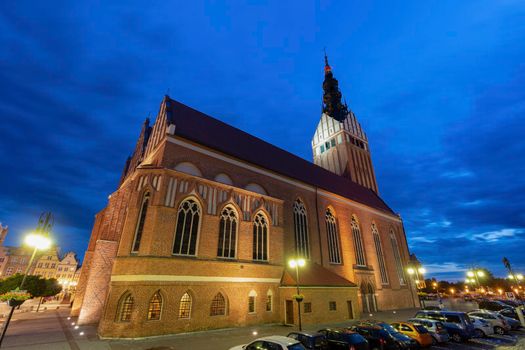 St. Nicholas Cathedral in Elblag. Elblag, Warmian-Masurian, Poland.