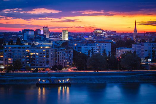 Architecture of Novi Sad. Novi Sad, Vojvodina, Serbia.