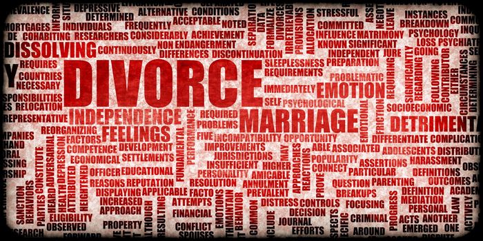 Divorce as a Separation Concept Abstract Background Concept