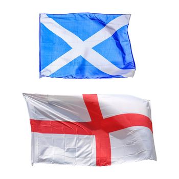 flags of Scotland and England, United Kingdom