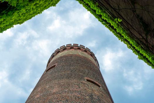 Berlin, Germany - August 16, 2019: Watchtower at Spandau Citadel (Juliusturm) Berlin