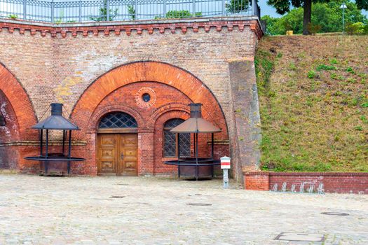 Berlin, Germany - August 16, 2019: View of the Berlin Spandau Castle Citadel