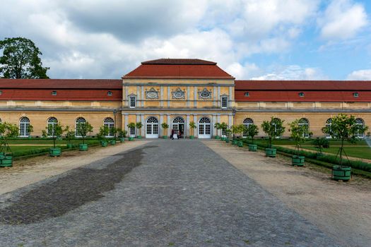 Berlin, Germany - August 16, 2019: Schloss Charlottenburg (Charlottenburg Palace) in Berlin, Germany.