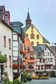 Street with historical houses in Bernkastel-Kues, Germany