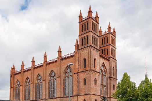 Friedrichswerder Church was the first Neo-Gothic church built in Berlin, Germany