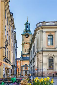 Church of St. Nicholas is the oldest church in Gamla Stan, the old town in central Stockholm, Sweden