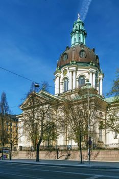 Gustav Vasa church is relatively modern church in new baroque style was consecrated in 1906, Stockholm, Sweden