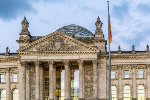 The Reichstag building is a historical edifice in Berlin, Germany