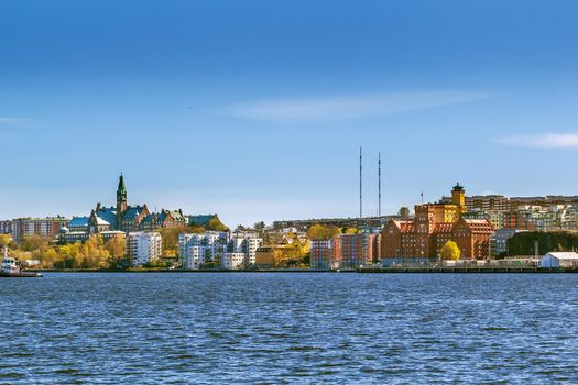 View of Stockholm from sea trip, Sweden
