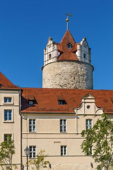 Tower in castle of Bernburg in Germany