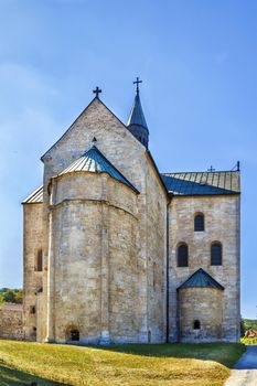 St. Cyriakus is a medieval church in Gernrode, Saxony-Anhalt, Germany. It is one of the few surviving examples of Ottonian architecture, built in 969