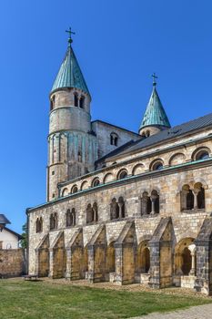 St. Cyriakus is a medieval church in Gernrode, Saxony-Anhalt, Germany. It is one of the few surviving examples of Ottonian architecture, built in 969