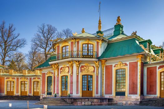 The Chinese Pavilion located on the grounds of the Drottningholm Palace park, Stockholm, Sweden