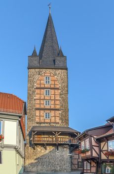 Schreckensturm is a medieval defense tower of Quedlinburg city fortification, Germany