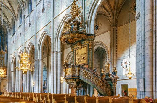 The Uppsala Cathedral is a cathedral located in the centre of Uppsala. The cathedral dates back to the late 13th century. Interior