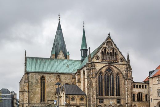 Catholic Paderborn Cathedral  is mainly of the 13th century, Germany